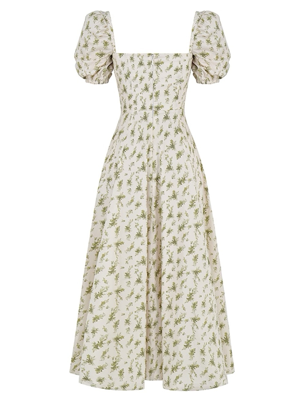 House of CB Tallulah Garden Print Puff Sleeve Midi Cottagecore Milkmaid Sundress - Picture 12 of 12